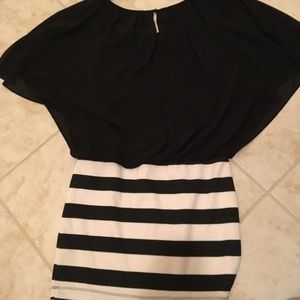 Black and white dress
